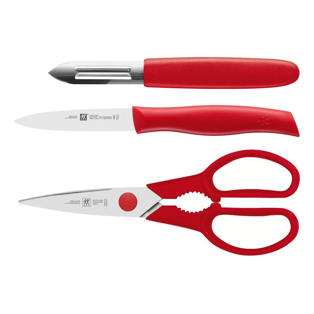 Zwilling - TWIN Grip Messerset 3-tlg, Rot